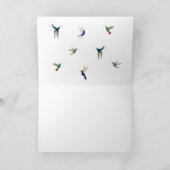 Hummingvögel Herzlichen Glückwunsch Karte (Innenseite)