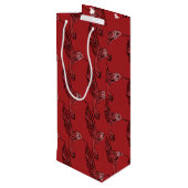 Hummingvögel II Geschenktüte Für Weinflaschen (Rückseite Schrägansicht)