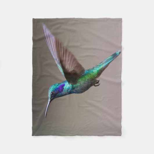 Hummingvogel im Flug Fleecedecke (Vorderseite)