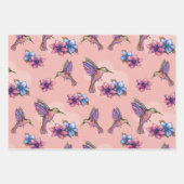 Hummingvogel im Flug Geschenkpapier Set (Vorderseite)