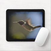 Hummingvogel im Flug Mousepad (Mit Mouse)