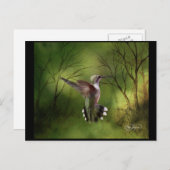 Hummingvogel im Flug Postkarte (Vorne/Hinten)