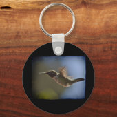 Hummingvogel im Flug Schlüsselanhänger (Vorderseite)