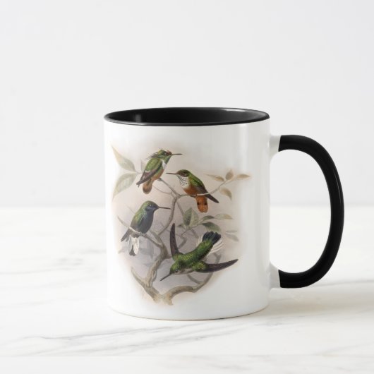 Hummingvögel im Flug Tasse (Rechts)