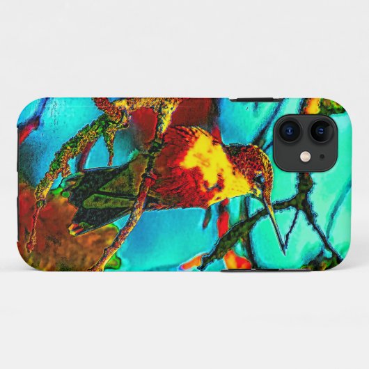 Hummingvogel im Garten Case-Mate iPhone Hülle (Rückseite (Horizontal))