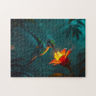 Hummingvogel im Garten Puzzle