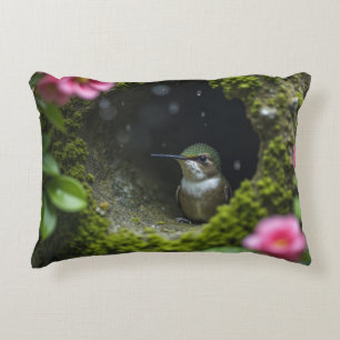 Hummingvogel im Nest Dekokissen