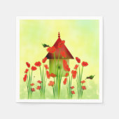 Hummingvögel im Papstes Papageienbuch Napkins Serviette (Vorderseite)