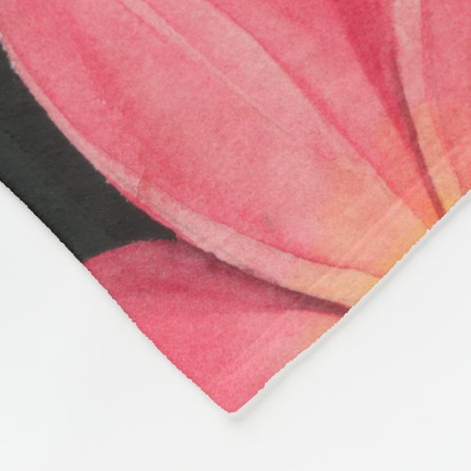 Hummingvögel in der Plumeria Fleecedecke (Ecke)