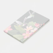 Hummingvögel in der Plumeria Post-it Klebezettel (angewinkelt)