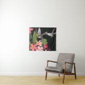 Hummingvögel in der Plumeria Wandteppich (Beispiel (Horizontal))