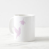 Hummingvogel in Silhouette Kaffeetasse (Vorderseite Links)