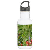 Hummingvogel in wild lebenden Blume Trinkflasche (Vorderseite)
