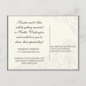 Hummingvögel in Wirbel - Save the Date Postkarte (Rückseite)