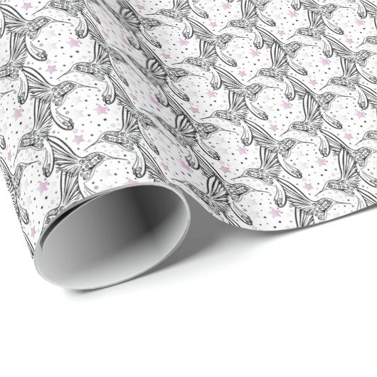 Hummingvögel IV Geschenkpapier (Rolleneckpunkt)