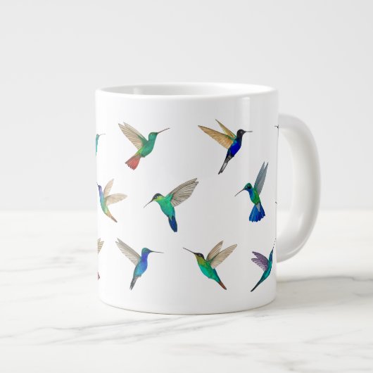Hummingvogel Jumbo-Tasse (Vorderseite Rechts)