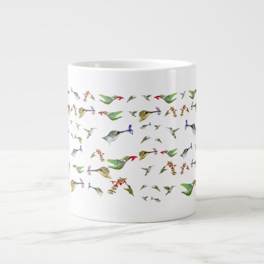 Hummingvögel Jumbo-Tasse (Vorderseite)