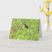 Hummingvogel Karte (Gelbe Blume)