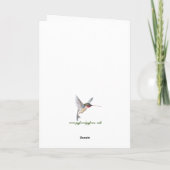 Hummingvogel Karte (Rückseite)