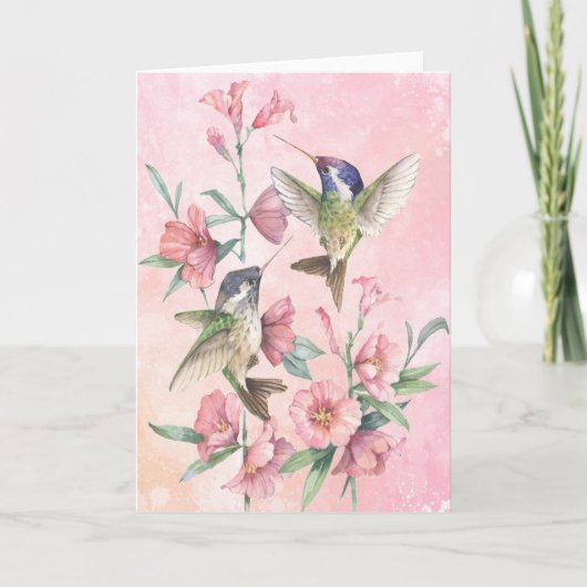 Hummingvögel Karte (Vorderseite)