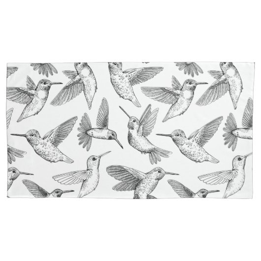 Hummingvögel Kissenbezug (Vorderseite-Links)