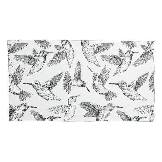 Hummingvögel Kissenbezug (Rückseite-Rechts)