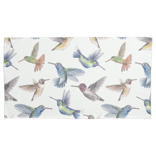 Hummingvögel Kissenbezug (Vorderseite-Links)