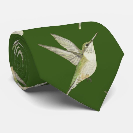 Hummingvogel Krawatte (Gerollt)