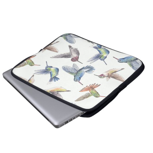Hummingvögel Laptopschutzhülle (Vorne Knopf)