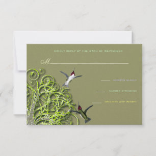 Hummingvögel Limoner Baum Hochzeitseinladung Einladung