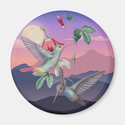 Hummingvögel Magnet (Vorne)