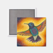 Hummingvogel Magnet (Vorderseite/Rückseite)