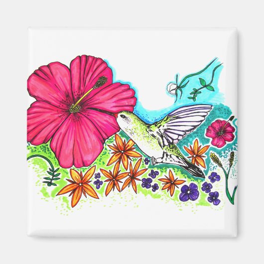 Hummingvogel Magnet (Vorne)