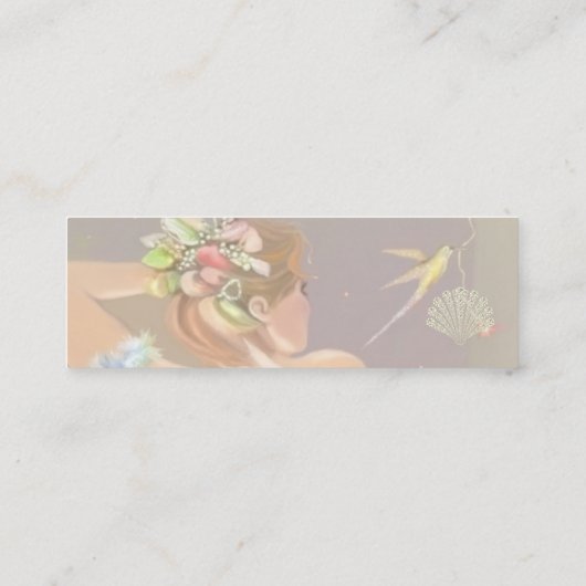 Hummingvogel Mini Visitenkarte (Rückseite)