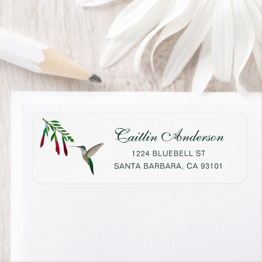 Hummingvogel mit Blume (Insitu)