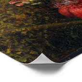 Hummingvogel mit Passion-Blume Poster (Ecke)