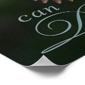 Hummingvogel mit Sprichwort Poster (Ecke)