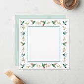 Hummingvogel Mitteilungskarte (Vorderseite/Rückseite Beispiel)