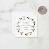 Hummingvogel Mitteilungskarte (Vorderseite/Rückseite Beispiel)