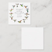 Hummingvogel Mitteilungskarte (Vorne/Hinten)