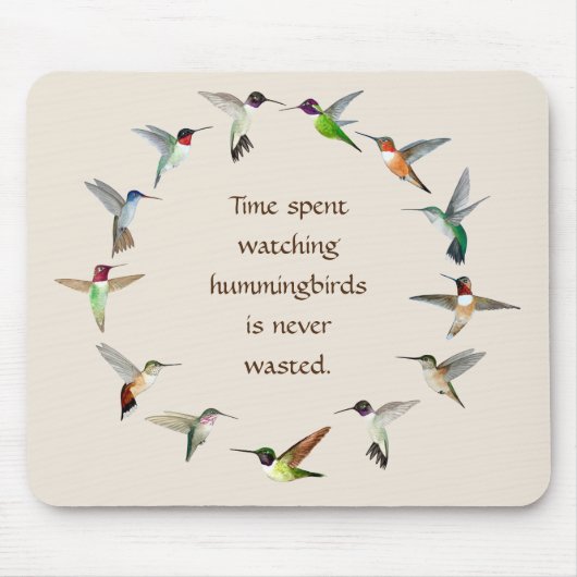 Hummingvogel Mousepad (Vorne)