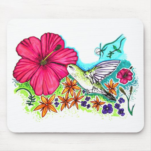 Hummingvogel Mousepad (Vorne)