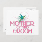 Hummingvogel Mutter des Bräutigams Postkarte (Vorne/Hinten)