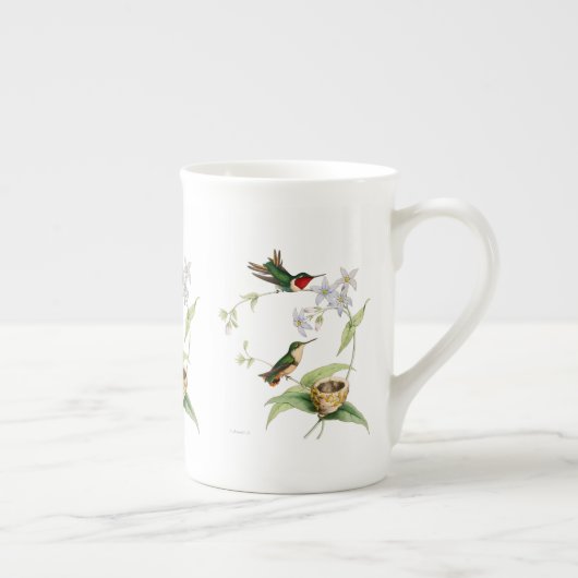 Hummingvögel Naturgeschichte Knochen China Tasse (Rechts)