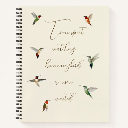 Hummingvogel Notizblock (Vorderseite)