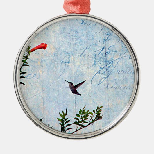 Hummingvogel Ornament Aus Metall (Vorne)