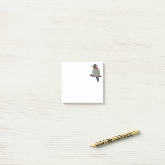Hummingvogel Post-it Klebezettel (Auf Schreibtisch)