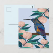 Hummingvogel Postkarte (Vorne/Hinten)