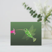 Hummingvogel Postkarte (Stehend Vorderseite)