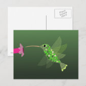 Hummingvogel Postkarte (Vorne/Hinten)